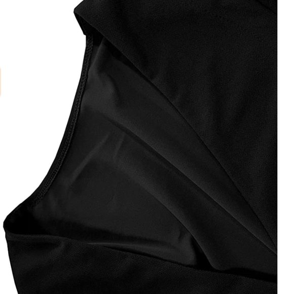 Long Open Slit Sleeve Black Crepe Blazer Cloak/Cape - Picture 3 of 6